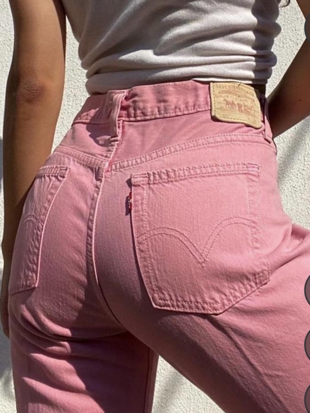 Levi's 501 Pink Straight Leg Jeans 🩷💄🌸🌷🎀